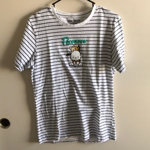 Box Lunch Sanrio Pochacco 90s style Striped Shirt